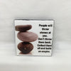 PEOPLE WILL THROW STONES Wall Art Ceramic Tile Sign Gift Home Decor Positive Quote Affirmation Gift Idea {{ JAMsCraftCloset }}