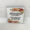MISTAKES NOT A FAILURE Wall Art Ceramic Tile Sign Gift Home Decor Positive Affirmation Gift {{ JAMsCraftCloset }}