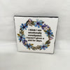 EMOTIONALLY CONSTIPATED Wall Art Ceramic Tile Sign Gift Home Decor Positive Quote Affirmation Gift Idea {{ JAMsCraftCloset }}