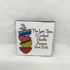 HARDLY ANYONE GOT SICK Wall Art Ceramic Tile Sign Gift Home Kitchen Decor Positive Quote {{ JAMsCraftCloset }}