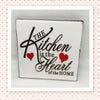 KITCHEN HEART OF HOME Wall Art Ceramic Tile Sign Gift Home Kitchen Decor Positive Quote {{ JAMsCraftCloset }}