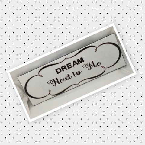 DREAM NEXT TO ME Ceramic Tile Love Caring Sign Wall Art Wedding I Love You Gift {{ JAMsCraftCloset }}