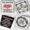 EMOTIONALLY CONSTIPATED Wall Art Ceramic Tile Sign Gift Home Decor Positive Quote Affirmation Gift Idea {{ JAMsCraftCloset }}
