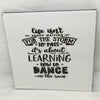 DANCE IN THE RAIN Wall Art Ceramic Tile Sign Gift Home Decor Positive Saying Affirmation {{ JAMsCraftCloset }}