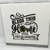 BLESS THIS HOME Wall Art Ceramic Tile Sign Gift Home Decor Positive Saying Affirmation {{ JAMsCraftCloset }}