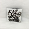 STAY HOME SAVE LIVES Wall Art Tile Sign Gift Home Decor Positive Saying Affirmation Health {{ JAMsCraftCloset }}