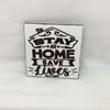 SAVE LIVES STAY HOME Wall Art Tile Sign Gift Home Decor Positive Saying Affirmation {{ JAMsCraftCloset }}
