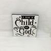 I AM A CHILD OF GOD Art Ceramic Tile Gift Home Decor Positive Quote Affirmation {{ JAMsCraftCloset }}