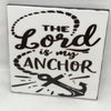 THE LORD IS MY ANCHOR Art Ceramic Tile Gift Home Decor Positive Quote Affirmation {{ JAMsCraftCloset }}