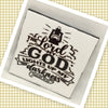 GOD LIGHTENS MY DARKNESS Art Ceramic Tile Gift Home Decor Positive Quote Affirmation {{ JAMsCraftCloset }}
