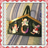 Basket Holiday Decor JOY Snowmen Green Gold Christmas Decoration - JAMsCraftCloset
