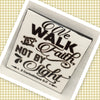 WE WALK BY FAITH Wall Art Ceramic Tile Gift Home Decor Positive Quote Affirmation {{ JAMsCraftCloset }}
