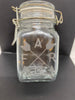 Pint Jar Wire Closure Hand Etched Country Sayings Kitchen Decor Home Decor {{ JAMsCraftCloset }}
