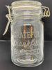 Pint Jar Wire Closure Hand Etched Country Sayings Kitchen Decor Home Decor {{ JAMsCraftCloset }}