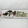 HAVE A HOLLY JOLLY CHRISTMAS SNOWMAN Ceramic Tile Sign Wall Art Gift Home Decor {{ JAMsCraftCloset }}