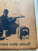 POOR AUNT JEMIMA HAD TO MIX EVERYTHING HERSELF Advertisement on Wood Black Americana Collectible {{ JAMsCraftCloset }}