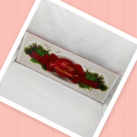 MERRY CHRISTMAS Red Bow and Pine Ceramic Tile Sign Wall Art Gift Home Holiday Decor {{ JAMsCraftCloset }}