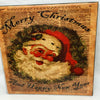MERRY CHRISTMAS HAPPY NEW YEAR SANTA Wall Art Ceramic Tile Sign Gift Holiday Home Decor 4 x 4 {{ JAMsCraftCloset }}