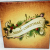 WHITE MERRY CHRISTMAS Wall Art Ceramic Tile Sign Gift Holiday Home Decor 4 x 4 {{ JAMsCraftCloset }}
