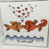 I LOVE YOU FISH Wall Art Ceramic Tile Sign Gift Home Decor Positive Quote {{ JAMsCraftCloset }}