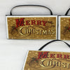 RED MERRY CHRISTMAS Ceramic Tile Ornament Christmas Gift Tree Decor Stocking Stuffer {{ JAMsCraftCloset }}