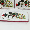 HAVE A HOLLY JOLLY CHRISTMAS SNOWMAN Ceramic Tile Ornament Christmas Gift Tree Decor Stocking Stuffer {{ JAMsCraftCloset }}