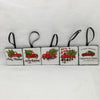 Ornaments RED TRUCK Ceramic Tile 2 by 2 Inches Set of 5 Christmas Tree Decor Gift Idea {{ JAMsCraftCloset }}