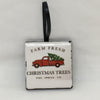 Ornaments RED TRUCK Ceramic Tile 2 by 2 Inches Set of 5 Christmas Tree Decor Gift Idea {{ JAMsCraftCloset }}