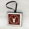 Ornaments Buffalo Plaid REINDEER Ceramic Tile 2 by 2 Inches Set of 6 Christmas Tree Decor Gift Idea {{ JAMsCraftCloset }}