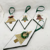 Ornaments Diamond Christmas Tree Ceramic Tile 6 by 3 Inches Set of 4 Holiday Decor Gift Idea {{ JAMsCraftCloset }}