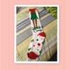 SOCKS Personalized Christmas Knee Socks ONE SIZE 5-9 Holiday Ware Gift Idea Unique {{ JAMsCraftCloset }}