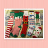 SOCKS Personalized Christmas Knee Socks ONE SIZE 5-9 Holiday Ware Gift Idea Unique {{ JAMsCraftCloset }}