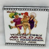 ONLY AS OLD AS YOU REMEMBER YOU ARE Wall Art Ceramic Tile Gift Home Decor Positive Quote {{ JAMsCraftCloset }}