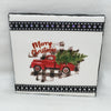 MERRY CHRISTMAS TRUCK AND TREE BUFFALO PLAID Wall Art Ceramic Tile Sign Gift Idea Home Decor  Handmade Sign Country Farmhouse Gift Campers RV Gift Wall Hanging Holiday - JAMsCraftCloset
