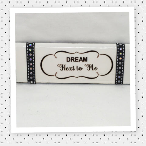 DREAM NEXT TO ME Ceramic Tile Wall Art Positive Saying Gift Tree Decor Stocking Stuffer {{ JAMsCraftCloset }}