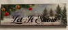 LET IT SNOW Banner Ceramic Tile Sign Christmas Wall Art Gift Home Holiday Decor {{ JAMsCraftCloset }}