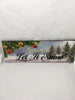 LET IT SNOW Banner Ceramic Tile Sign Christmas Wall Art Gift Home Holiday Decor {{ JAMsCraftCloset }}