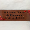 I LOVE YOU A BUSHEL AND A PECK Ceramic Tile Love Caring Sign Wall Art Wedding I Love You Gift {{ JAMsCraftCloset }}