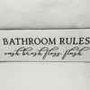 BATHROOM RULES Ceramic Tile Sign Wall Art Home Decor Funny BATHROOM Gift Idea Restroom {{ JAMsCraftCloset }}