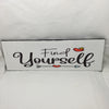 FIND YOURSELF Ceramic Tile Sign Wall Art Decor Gift Idea Positive Quote {{ JAMsCraftCloset }}