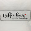 COFFEE BAR LOVE IS BREWING Tile Sign Funny KITCHEN Decor Wall Art Home Decor Gift Idea Handmade Sign Country Farmhouse Wall Art Gift Campers RV Home Decor-Home and Living Wall Hanging - JAMsCraftCloset
