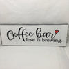 COFFEE BAR LOVE IS BREWING Tile Sign Funny KITCHEN Decor Wall Art Gift Idea {{ JAMsCraftCloset }}