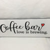 COFFEE BAR LOVE IS BREWING Tile Sign Funny KITCHEN Decor Wall Art Gift Idea {{ JAMsCraftCloset }}