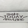 MAKE TODAY AMAZING Ceramic Tile Sign Wall Art Decor Gift Idea Positive Quote Home Decor {{ JAMsCraftCloset }}