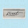 HEY SWEET CHEEKS Ceramic Tile Sign Funny BATHROOM Gift Restroom Wall Art Home Decor {{ JAMsCraftCloset }}