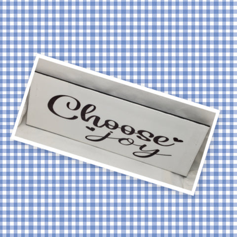 CHOOSE JOY Ceramic Tile Sign Wall Art Decor Gift Idea Positive Quote Home Decor {{ JAMsCraftCloset }}