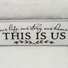 THIS IS US Ceramic Tile Sign Wall Art Wedding Gift Home Decor Positive Saying {{ JAMsCraftCloset }}