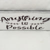 ANYTHING IS POSSIBLE Ceramic Tile Decal Sign Wall Art Wedding Gift Home Decor Positive Saying {{ JAMsCraftCloset }}