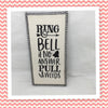RING DOORBELL PULL WEEDS Ceramic Tile Sign Wall Art Wedding Gift Idea Positive Quote {{ JAMsCraftCloset }}