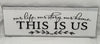 THIS IS US Ceramic Tile Sign Wall Art Wedding Gift Home Decor Positive Saying {{ JAMsCraftCloset }}